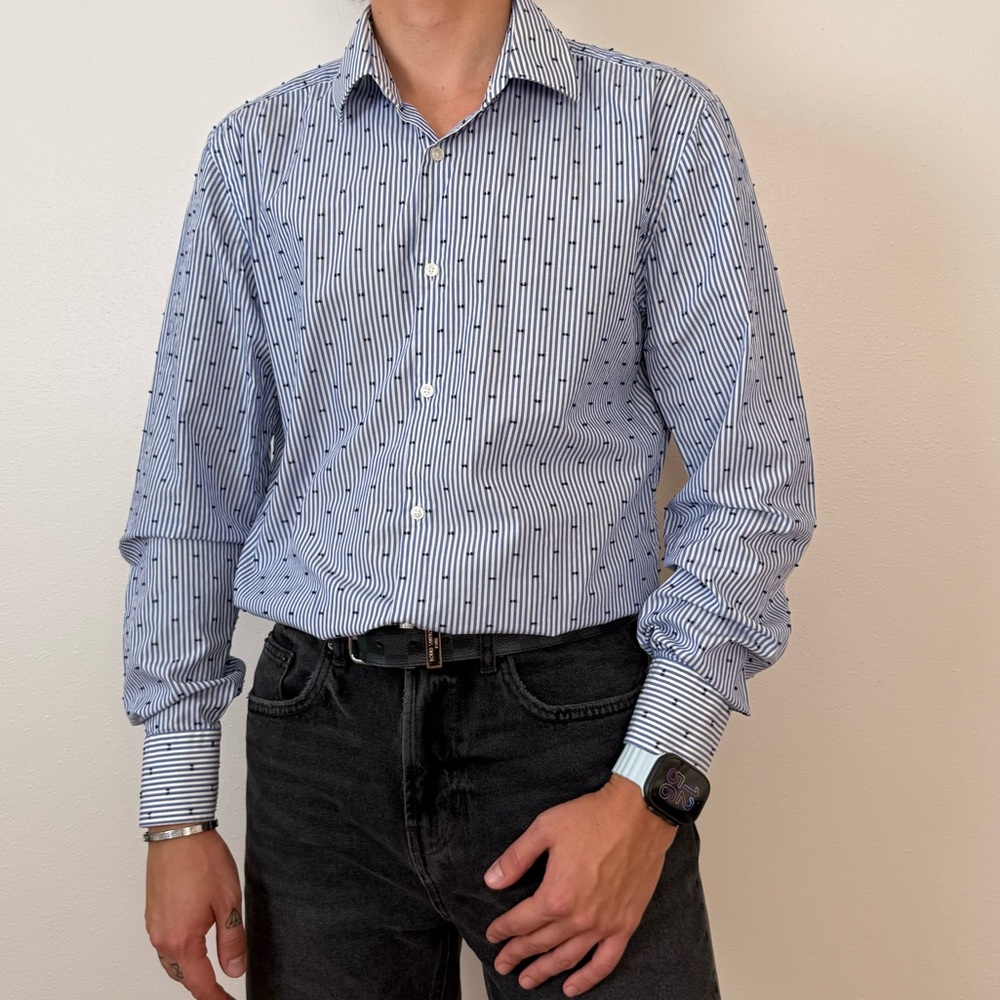 Boss Hugo Boss slim fit striped button down shirt